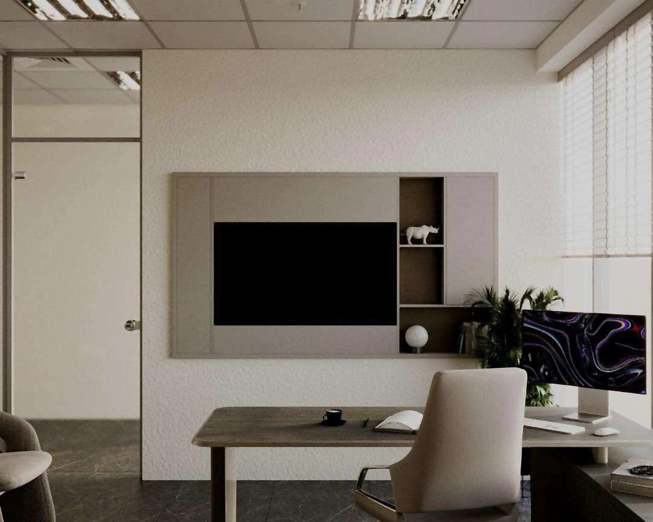 3D visualization of Al Nokhitha Building office in Deira, view 2