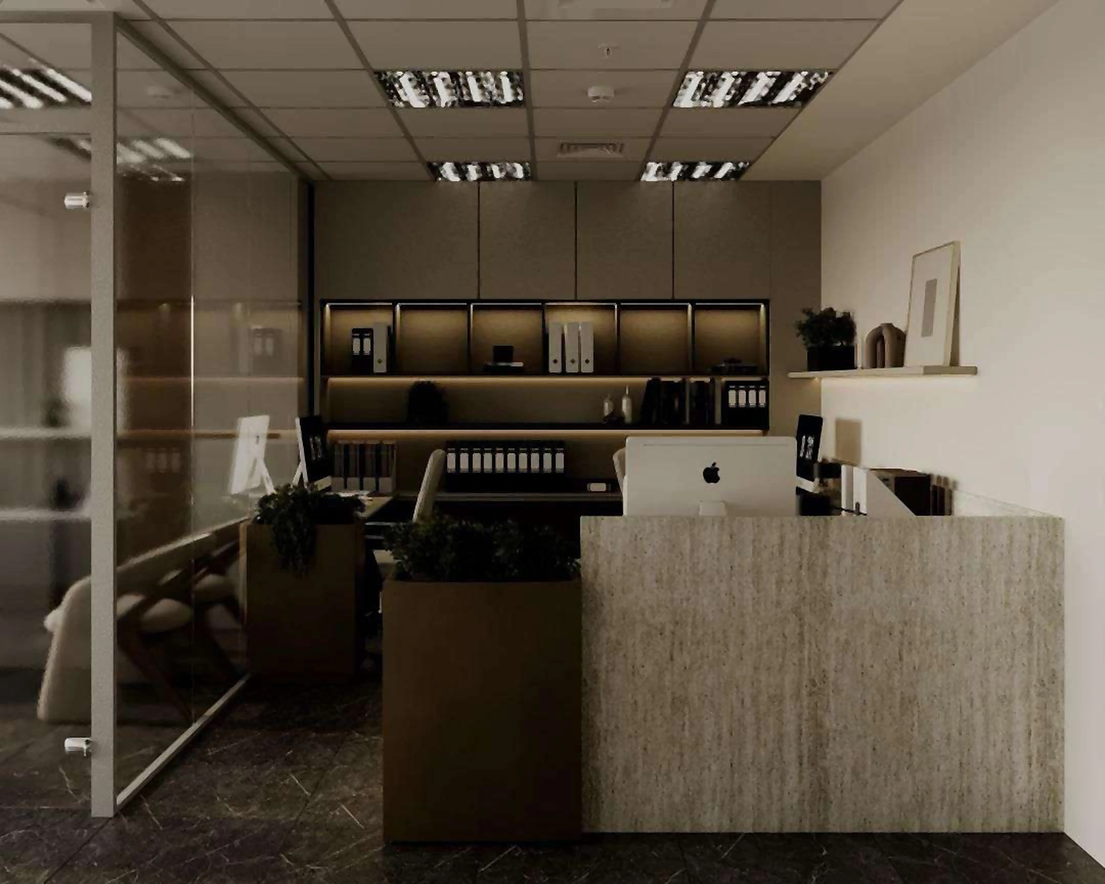 3D visualization of Al Nokhitha Building office in Deira, view 4