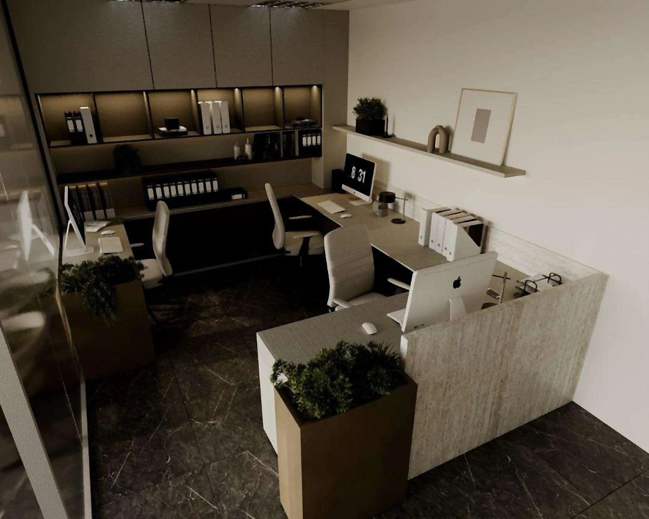 3D visualization of Al Nokhitha Building office in Deira, view 5