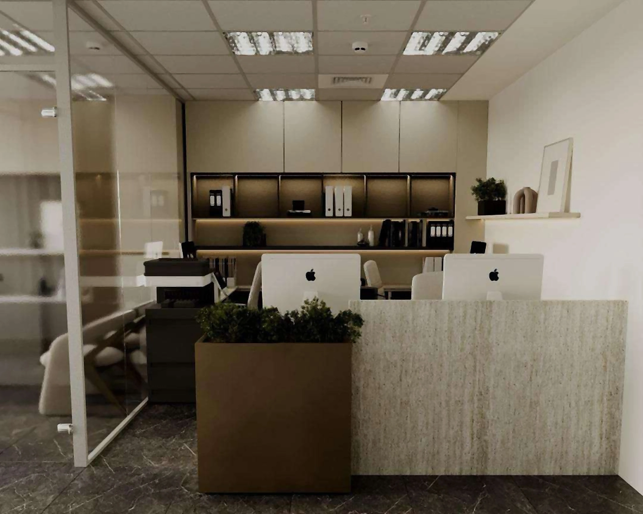 3D visualization of Al Nokhitha Building office in Deira, view 6