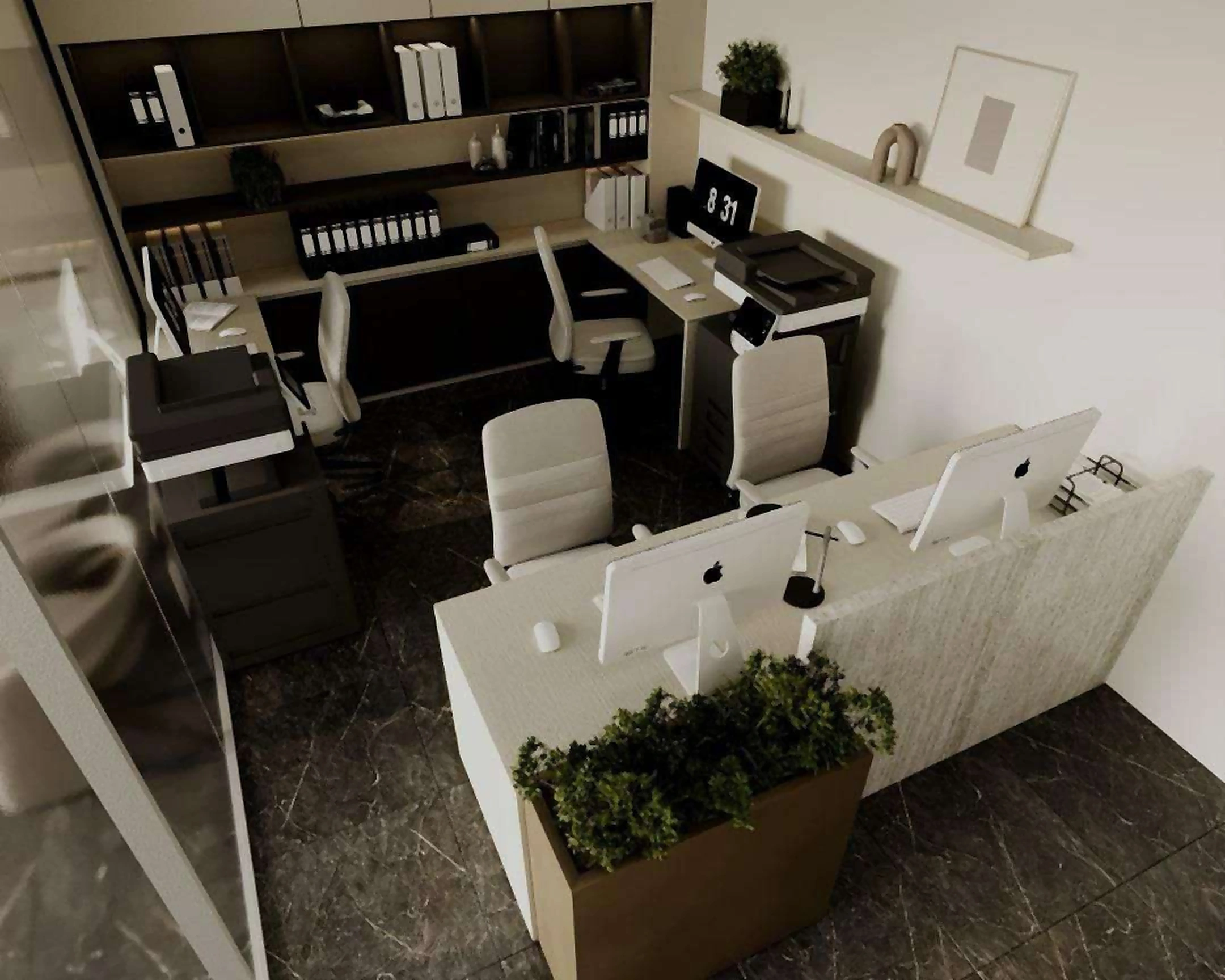 3D visualization of Al Nokhitha Building office in Deira, view 7