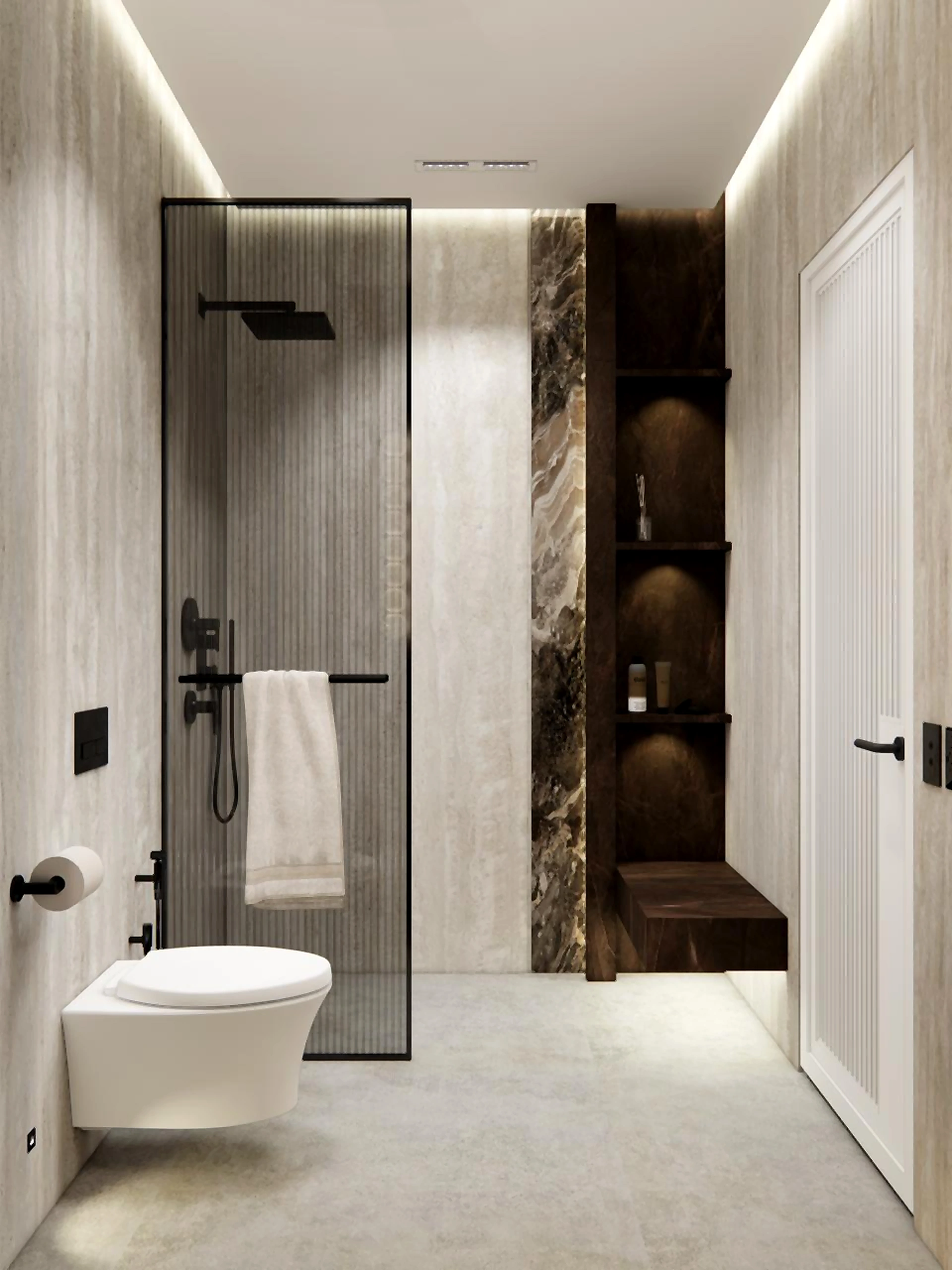 Bathroom visualization in Al Zorah Villa, view 5