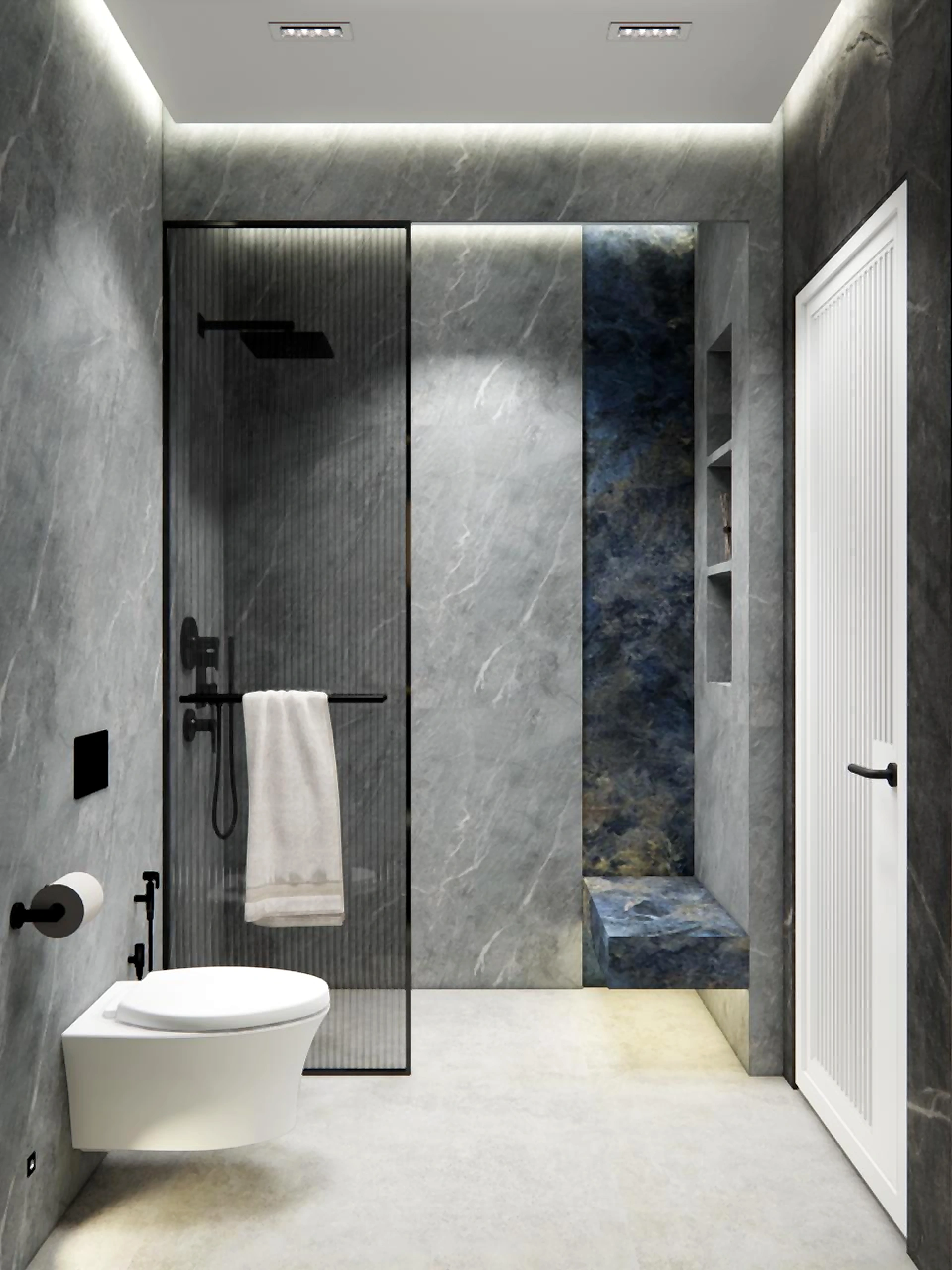 Bathroom visualization in Al Zorah Villa, view 6