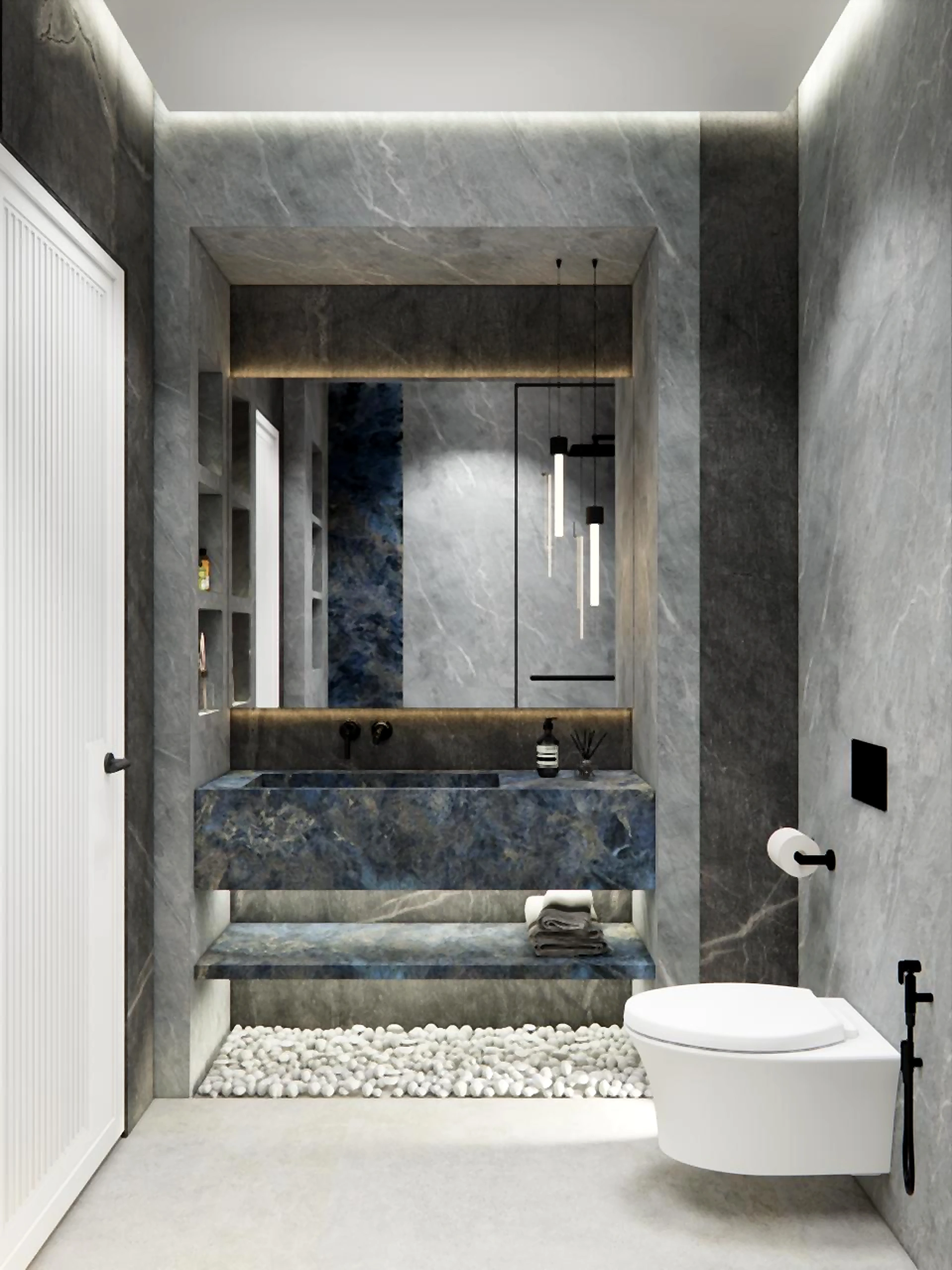 Bathroom visualization in Al Zorah Villa, view 7