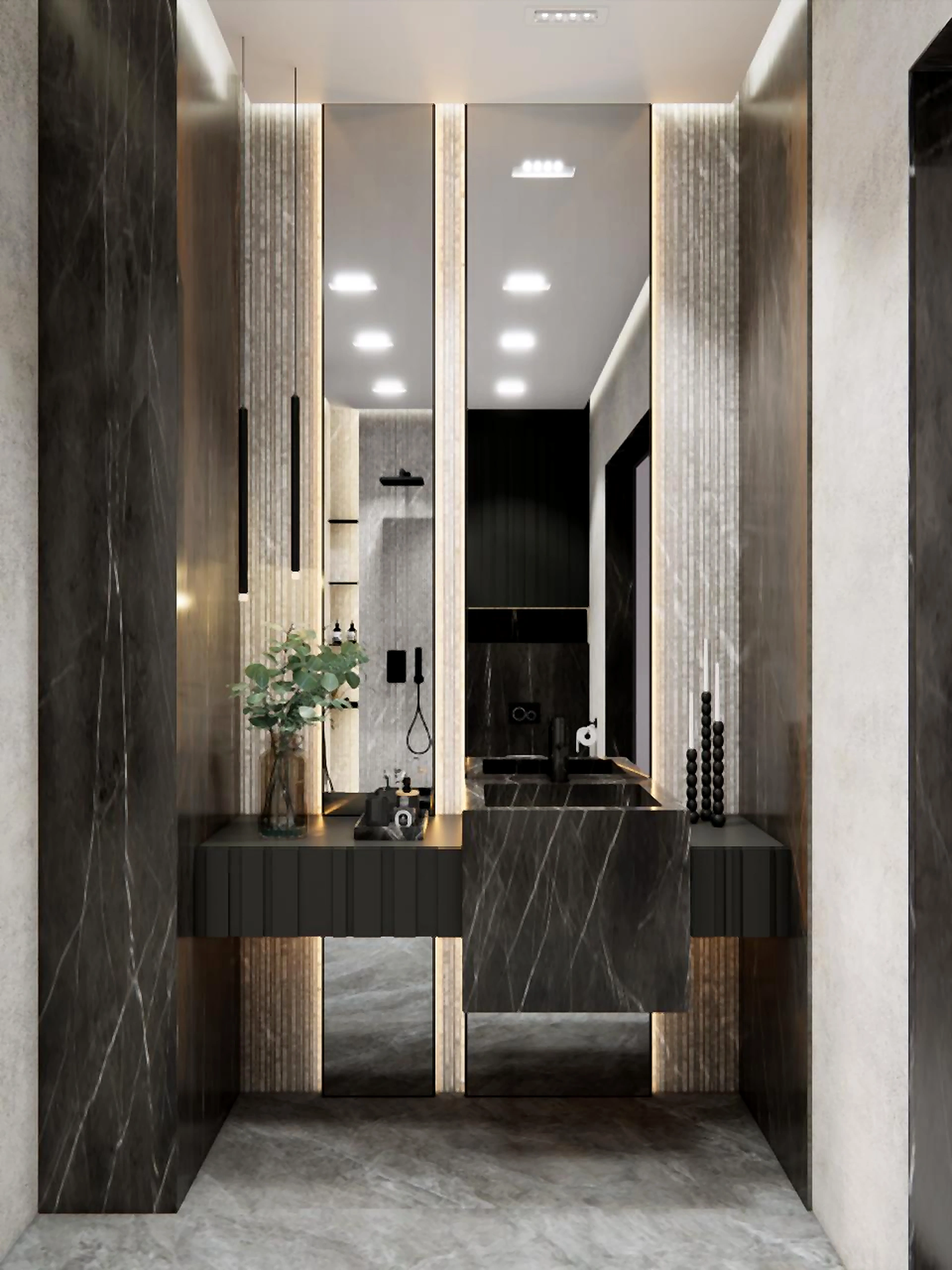 Bathroom visualization in Al Zorah Villa, view 9