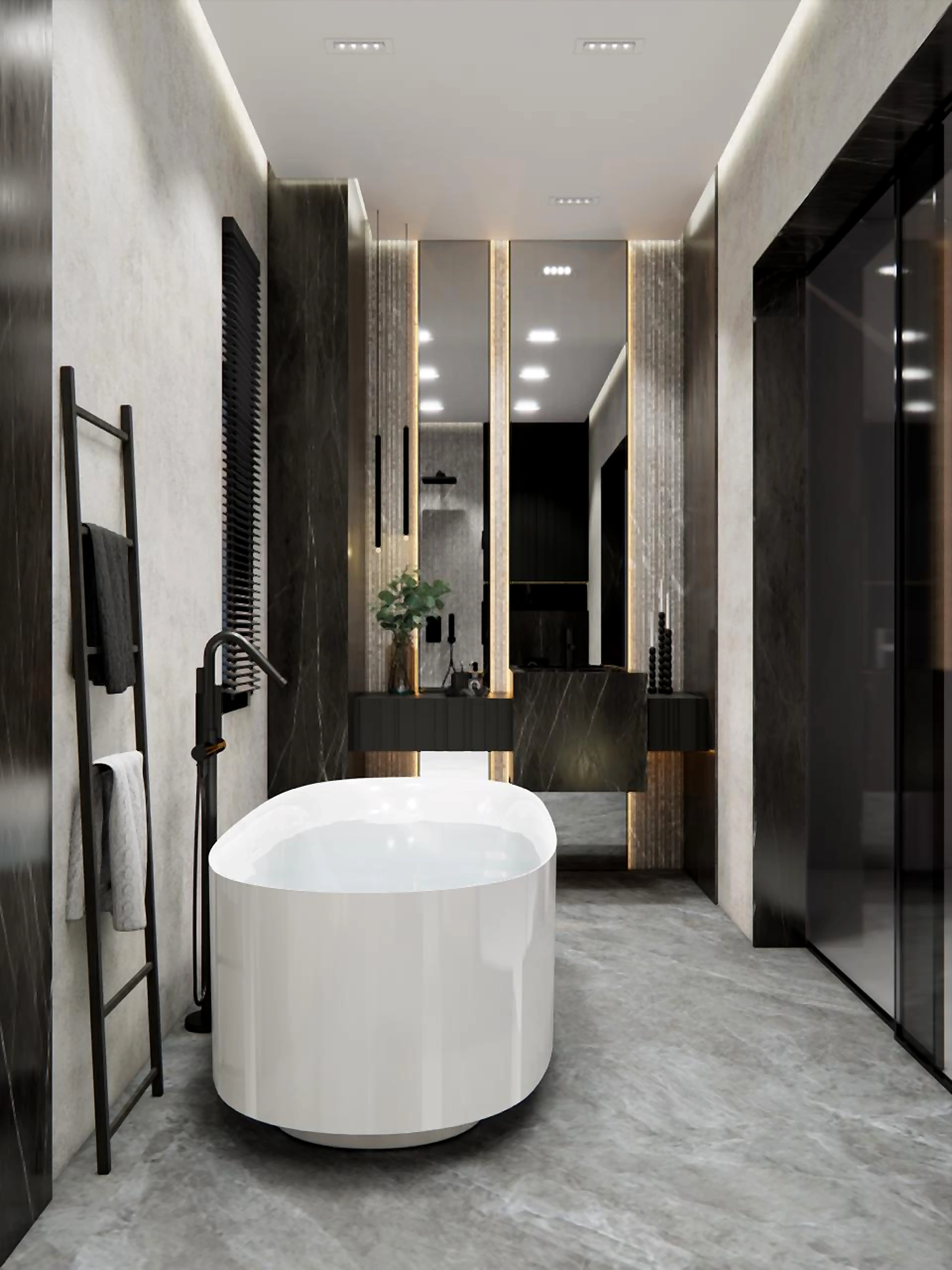 Bathroom visualization in Al Zorah Villa, view 10
