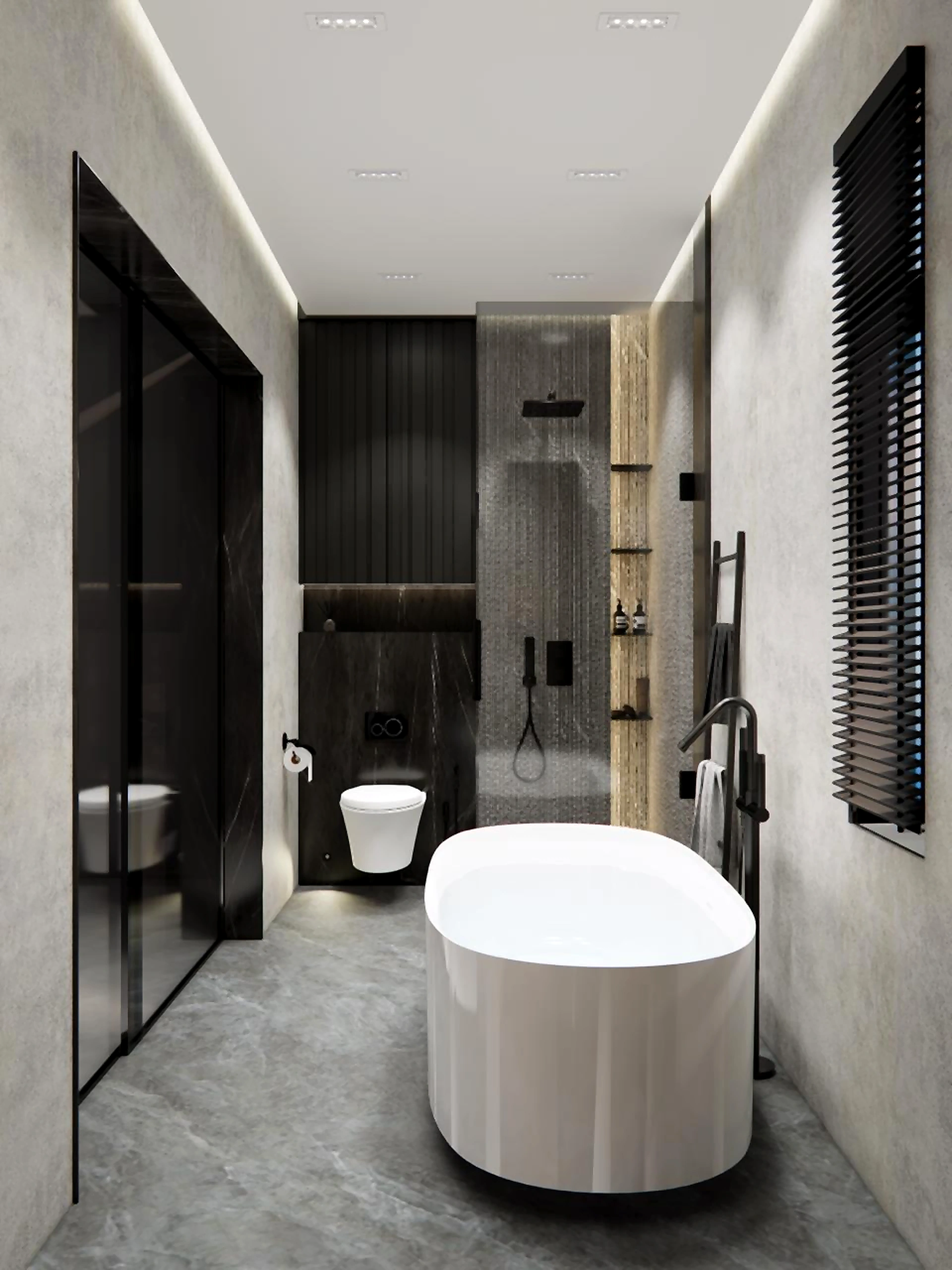 Bathroom visualization in Al Zorah Villa, view 11