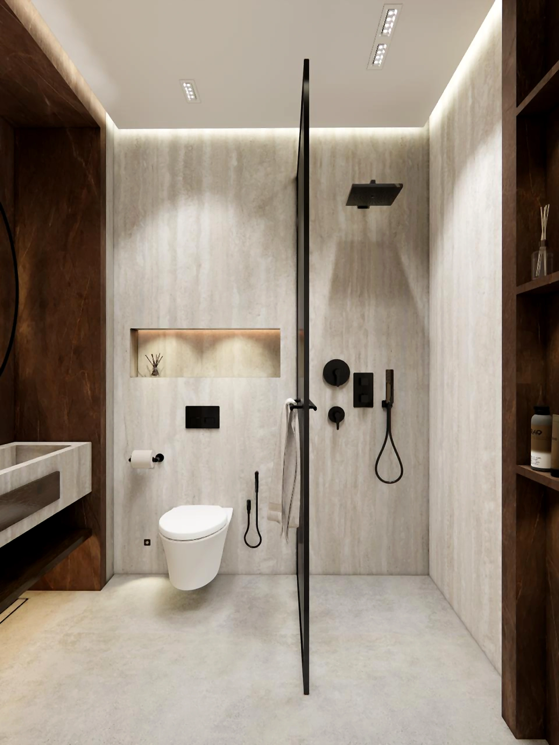 Bathroom visualization in Al Zorah Villa, view 12