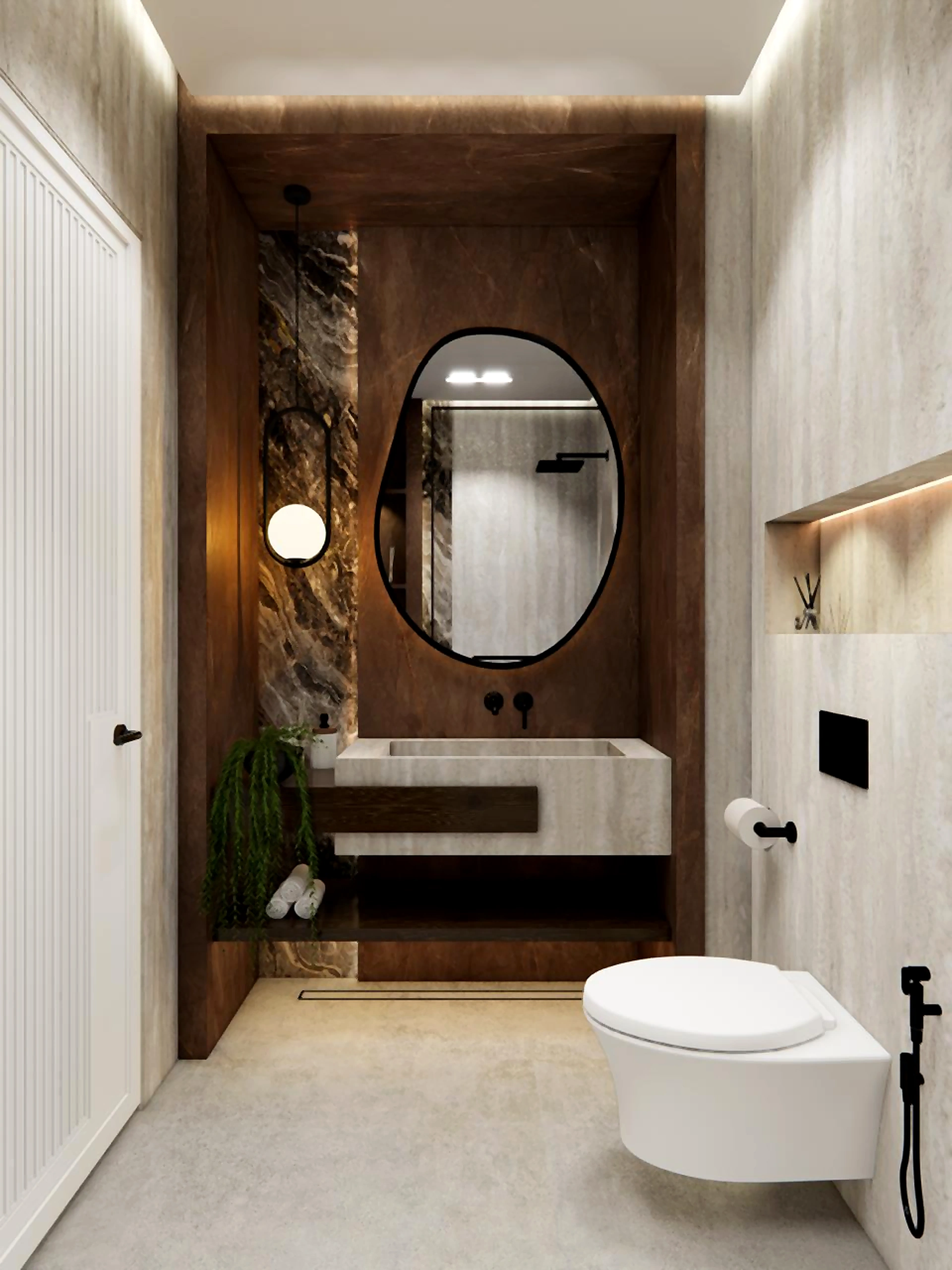 Bathroom visualization in Al Zorah Villa, view 13