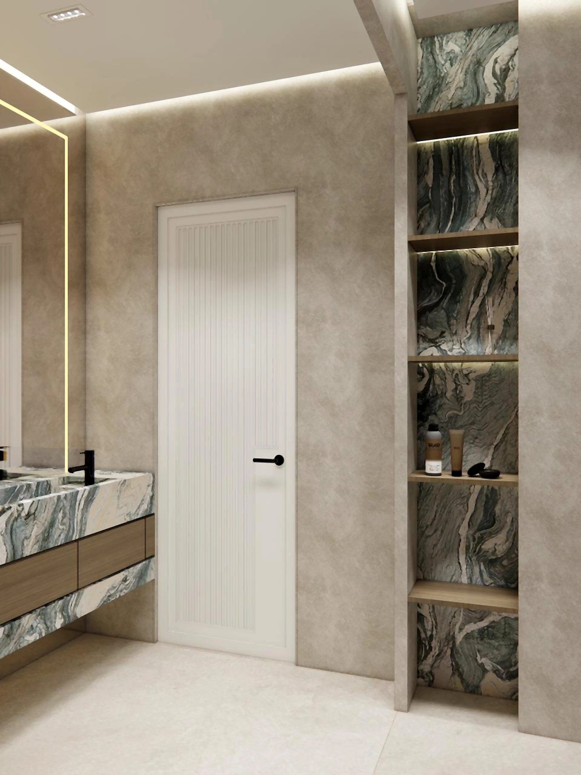 Bathroom visualization in Al Zorah Villa, view 17