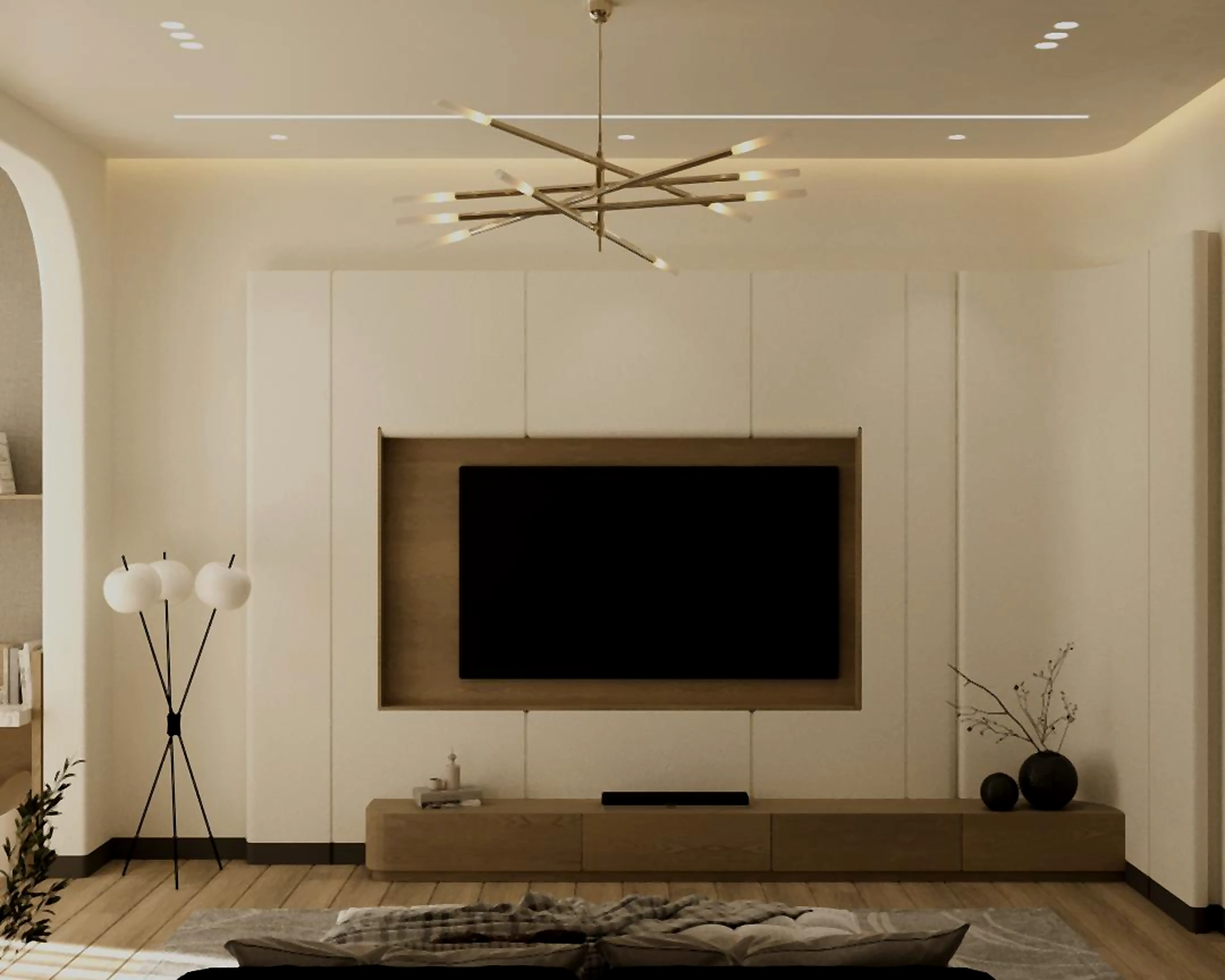 Bedroom visualization in Al Zorah Villa, view 1