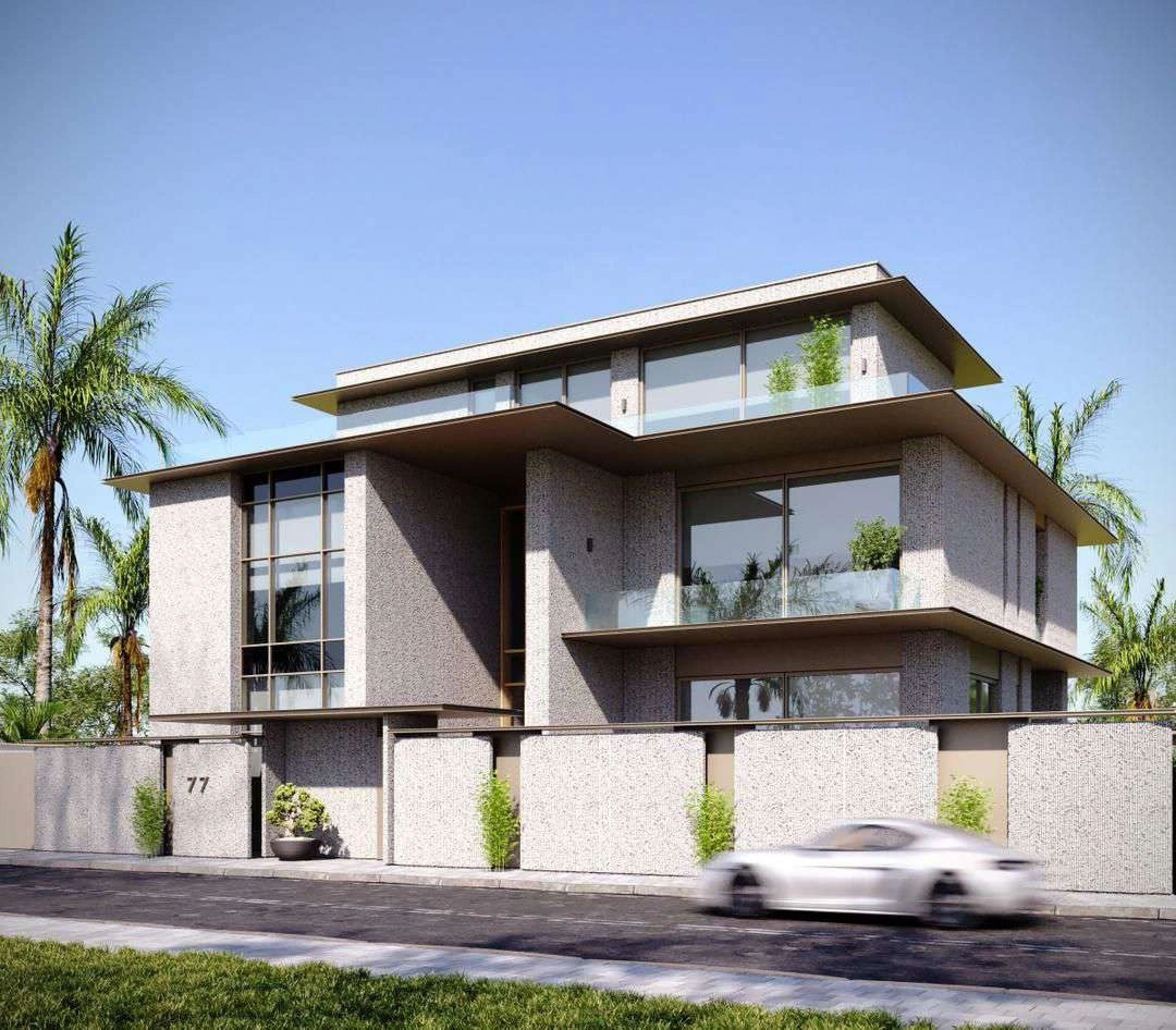 3D render of exterior in Nad Al Sheba Villa