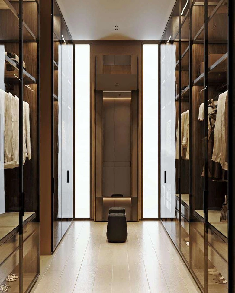 3D render of dressing room in Nad Al Sheba Villa